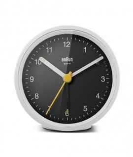 Braun Classic BC12WB Alarm Clock, Black & White
