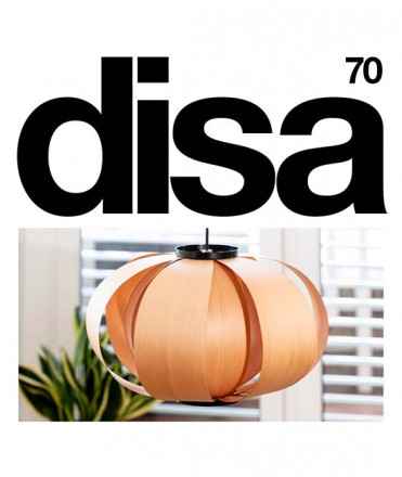 Disa ceiling lamp, wood. Limited edition (70 units)