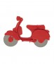 Tallador de pizzes Scooter, vermell 