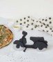 Corta pizzas Scooter, negre