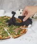 Tallador de pizzes Scooter, negre 