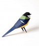 Paper bird - Parus Major
