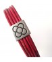 Pulsera Panot cuero, 5 tiras