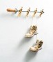 Wall Champions 4 Coat Rack, Gold