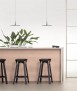Naoshima 65 stool, lacquered oak