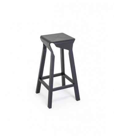 Naoshima 65 stool, lacquered oak