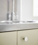 Troncocono handle, silver. S