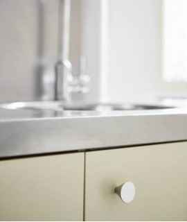 Troncocono handle, silver. S