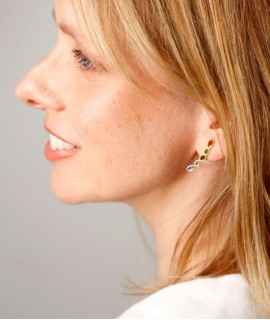 Long Matis Enamel Earrings