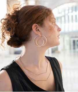 Orbit earrings, gold