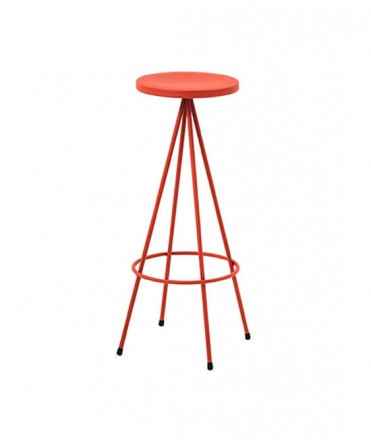 Taburete Nuta 75 cm, rojo