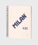 Llibreta Milan 430, A4. Beix 