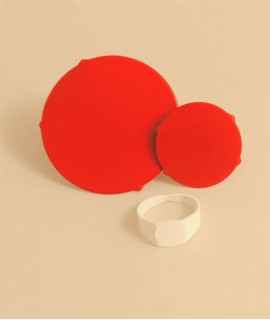 Dot B ring, red