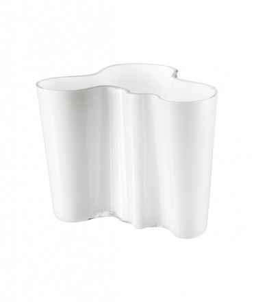 Jarrón Aalto. Blanco, 16 cm.