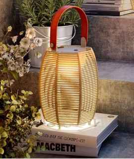 Tanit table lamp, terracotta