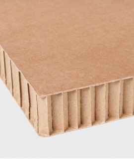 Cartró de niu d'abella de 15 mm., 100x65 cm. Kraft