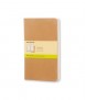 Cuaderno Moleskine Cahier Kraft XL, hojas lisas. 3 unidades