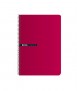 Libreta Status, cuartilla. Tapa de color rojo. Acabado cuadriculado