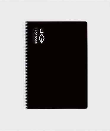 Libreta Escolofi A4 negro, lisa