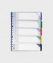Transparent pl separator, folio. 5 positions