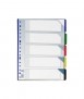 Transparent pl separator, folio. 5 positions