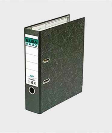 Narrow marbled filing cabinet, 5 cm spine. Size: 32x29x5 cm