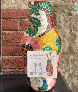 Palace Columns Fabric Vase, Orange