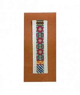 Cross Stitch Kit, Palace Columns Bookmark Bookmark, Red