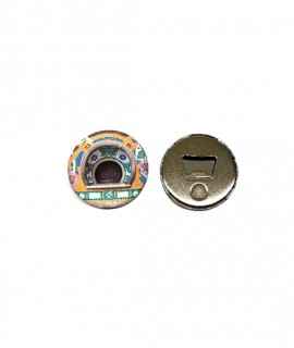 Fridge magnet can opener, Locker