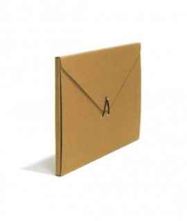 Cardboard box with folds Schwartz. Kraft color