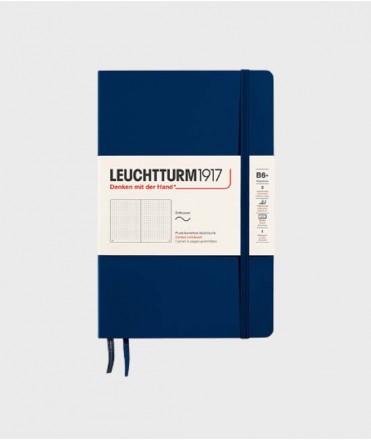 Libreta Classic B6. Acabado puntos. Azul marino