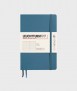 Classic B6 notebook. Finished stitches. Stone blue