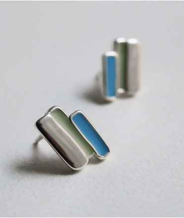 Silver Palette Earrings