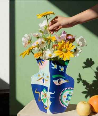 Jarrón Claire Johnson, azul