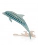 Decorative card Dolphin, blue. 15 cm.