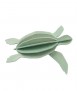 Tarjeta decorativa Tortuga, menta. 12 cm.