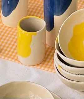 Glass Pareidolia, yellow. 2 u.