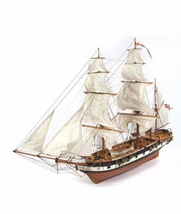 Barco HMS Beagle con velas