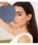 Red Collage Earrings