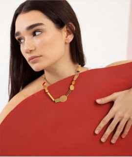 Collage necklace, colors