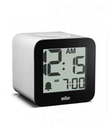 Rellotge despertador Braun BC25WP, blanc 