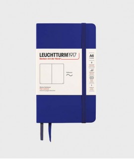 Libreta Pocket A6. Acabado liso. Azul Ink
