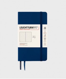 Libreta Pocket A6. Acabado puntos. Azul marino