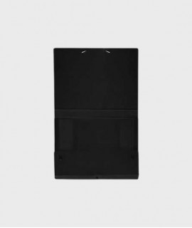 Carpeta de projectes desmontable, negre. Mida foli, llom 10 cm.