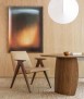 Oval table Petal, walnut. 100x240 cm.