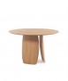 Mesa redonda Petal, roble. 120x120 cm.