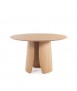 Mesa redonda Petal, roble. 120x120 cm.