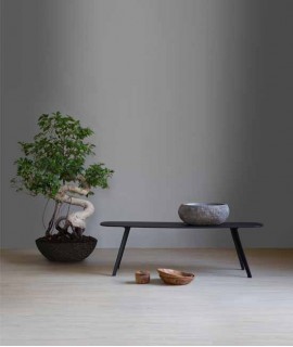 Mesa Solapa, fénix negre. 38x118x30 cm.