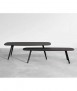 Mesa Solapa, fénix negre. 38x118x30 cm.