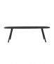 Lapel table, black phoenix. 38x118x36 cm.